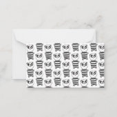 Panda Kinderen    Notitiekaartje (Achterkant)