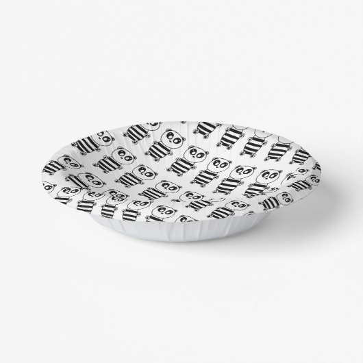 Panda Kinderen Papieren Kommen (Gebogen)