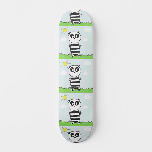 Panda Kinderen Persoonlijk Skateboard (Voorkant)