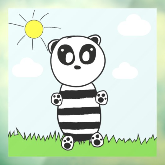 Panda Kinderen Raamsticker (Vel 3)