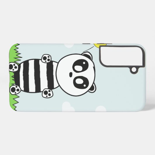 Panda Kinderen Samsung Galaxy Hoesje (Achterkant horizontaal)