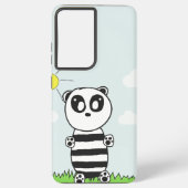 Panda Kinderen Samsung Galaxy Hoesje (Achterkant)