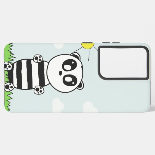 Panda Kinderen Samsung Galaxy Hoesje (Linkerkant)