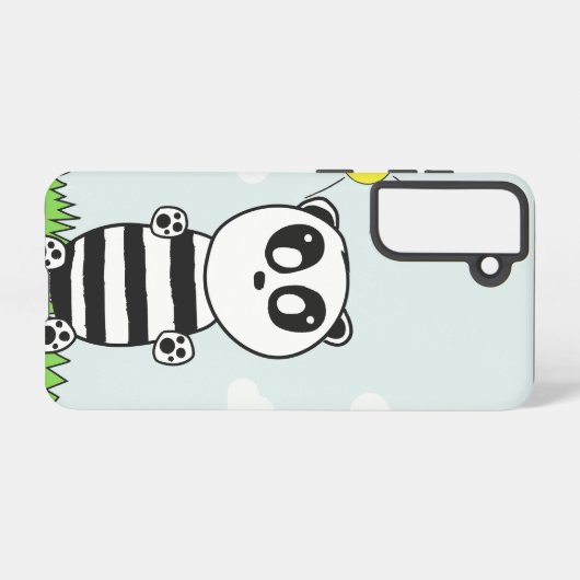 Panda Kinderen Samsung Galaxy Hoesje (Achterkant horizontaal)