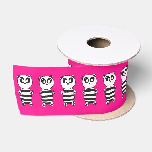Panda Kinderen Satijnen Lint (Spoel)