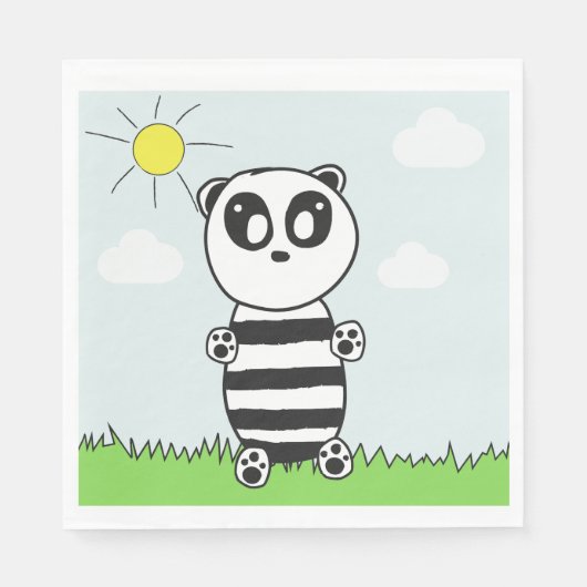 Panda Kinderen Servet (Voorkant)