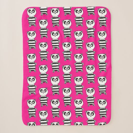 Panda Kinderen Sherpa Deken (Voorkant)