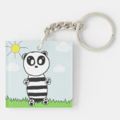Panda Kinderen Sleutelhanger (Achterkant)