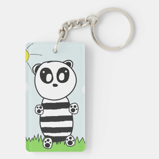 Panda Kinderen Sleutelhanger (achterkant)