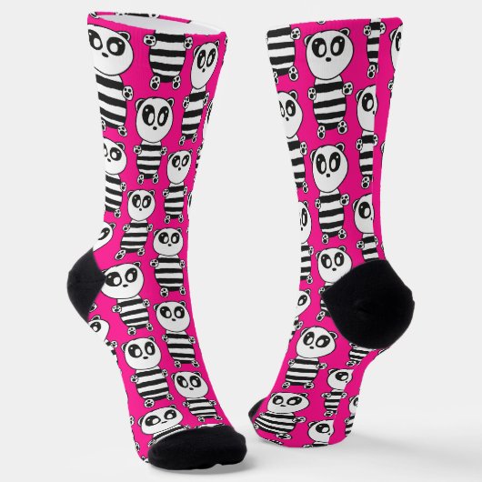 Panda Kinderen Sokken (Gebogen)