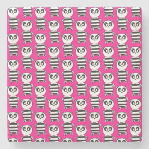 Panda Kinderen Stenen Onderzetter