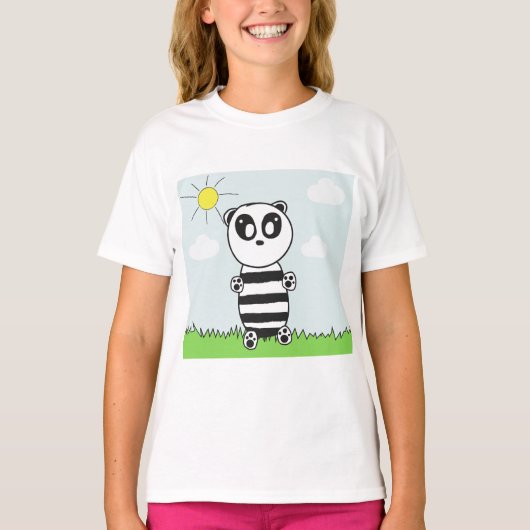 Panda Kinderen T-shirt (Voorkant)