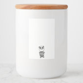 Panda Kinderen Voedselcontainer Etiket (Voorkant)