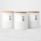 Panda Kinderen Voedselcontainer Etiket (Flessen)