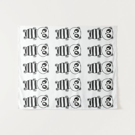 Panda Kinderen Wandkleed (Voorkant (horizontaal))