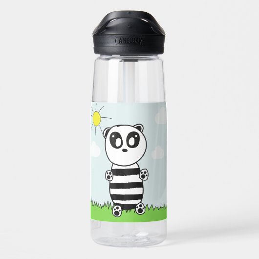 Panda Kinderen Waterfles (Achterkant)