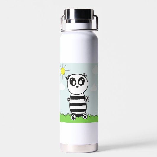 Panda Kinderen Waterfles (Achterkant)
