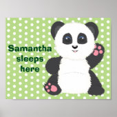 Panda-kinderkamerposter Poster (Voorkant)