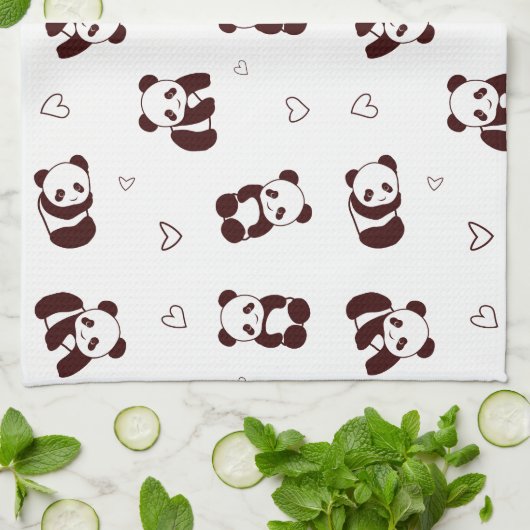 Panda Kitchen Towel Theedoek (Gevouwen)