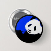 panda. Kleur aanpasbare cirkel. Ronde Button 5,7 Cm (Voorkant /achterkant)