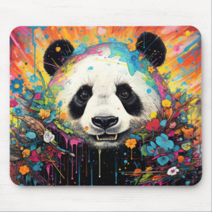 Panda Kleurrijk Dier Betoverend Muismat