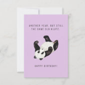 Panda Klutz Birthday Card (Voorkant)