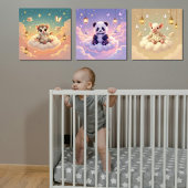 Panda, Knorretje en Sugar Glider Poster Set van 3