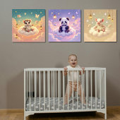 Panda, Knorretje en Sugar Glider Poster Set van 3
