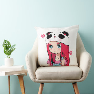 Panda Knuffels & Dieprode Dromen Kussen