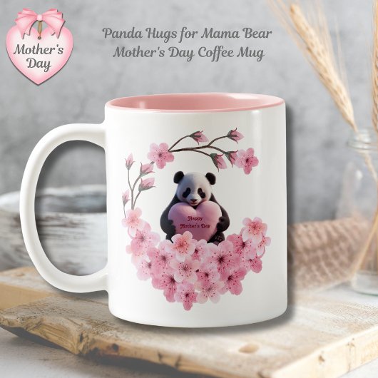 Panda Knuffels voor Mama Beer Moederdag Koffie Mok