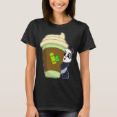 Panda Koffie om te gaan T-shirt (Voorkant)