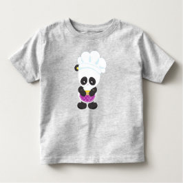 Panda koken, Panda bakken, Panda met Pie, Schort Kinder Shirts