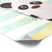 Panda-kunst aan de wand poster (Hoek)