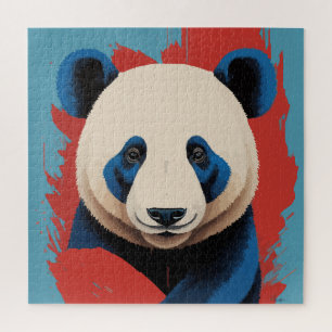 Panda kunstwerk legpuzzel