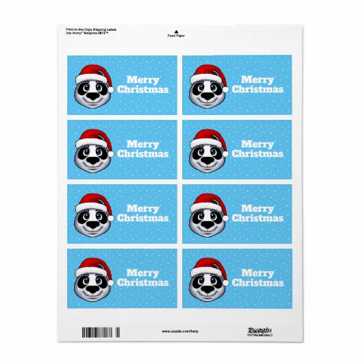 Panda Label (Full Sheet)