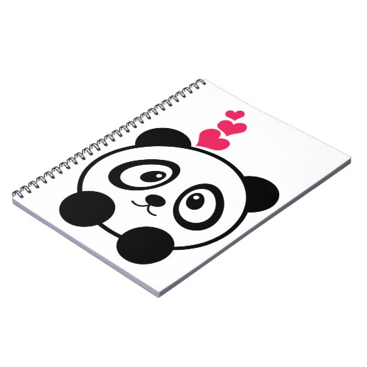 Panda-laptop Notitieboek (Linkerzijde)