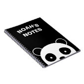 Panda-laptop, schoolnotebook notitieboek (Rechterzijde)