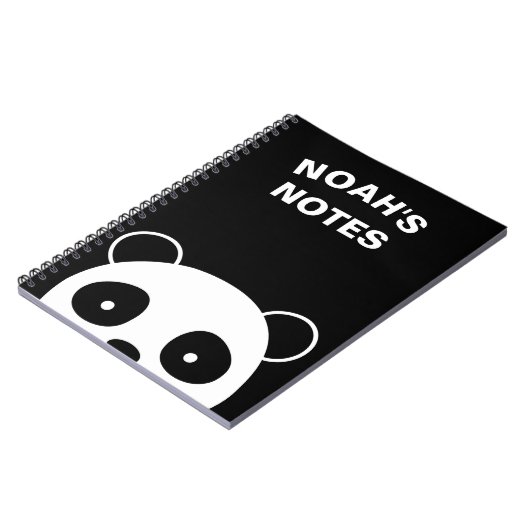 Panda-laptop, schoolnotebook notitieboek (Linkerzijde)