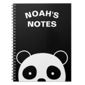 Panda-laptop, schoolnotebook notitieboek (Voorkant)