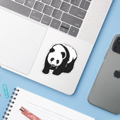 Panda Laptop Sticker (Laptop met iPhone)