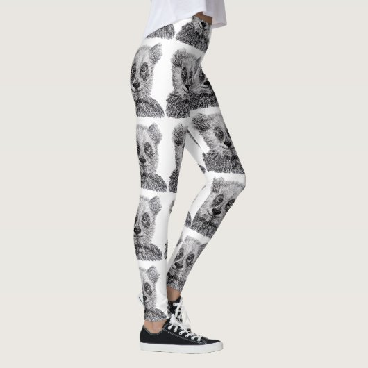Panda Leggings, M Leggings (Rechts)