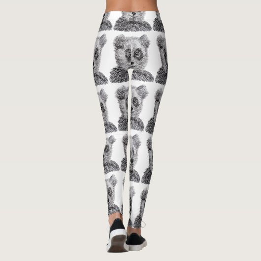 Panda Leggings, M Leggings (Achterkant)