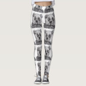 Panda Leggings, M Leggings (Voorkant)