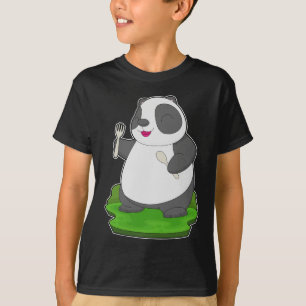 panda-lepelvork t-shirt