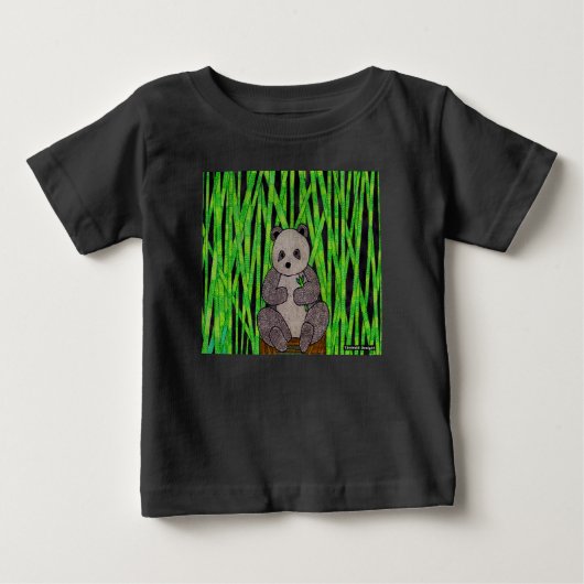 Panda (levendig) - Baby T-shirt (Voorkant)
