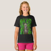 Panda (levendig) - Basis T-shirt voor meisjes (Voorkant volledig)