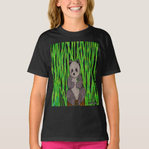 Panda (levendig) - Basis T-shirt voor meisjes