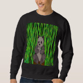 Panda (levendig) - Heren sweatshirt (Voorkant)