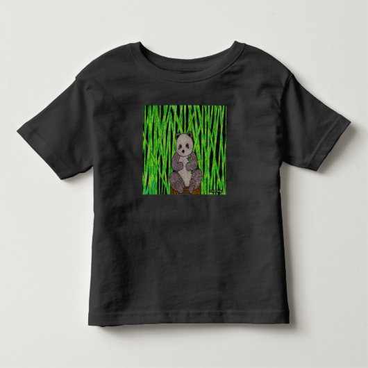 Panda (levendig) - Peuter T-shirt (Voorkant)