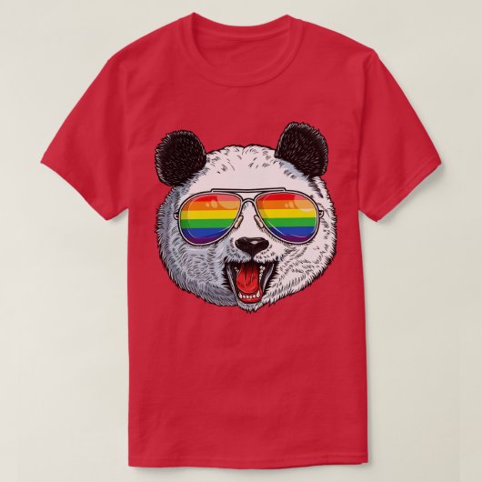 Panda LGBT Gay Pride voor mannen Vrouwen Jongens m T-shirt (Design voorkant)
